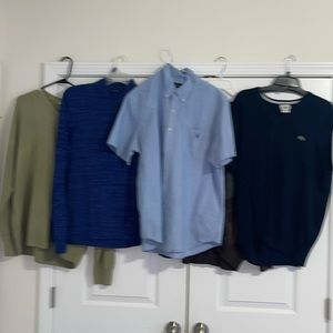 5 XL Men’s Sweaters and Shirts, EUC